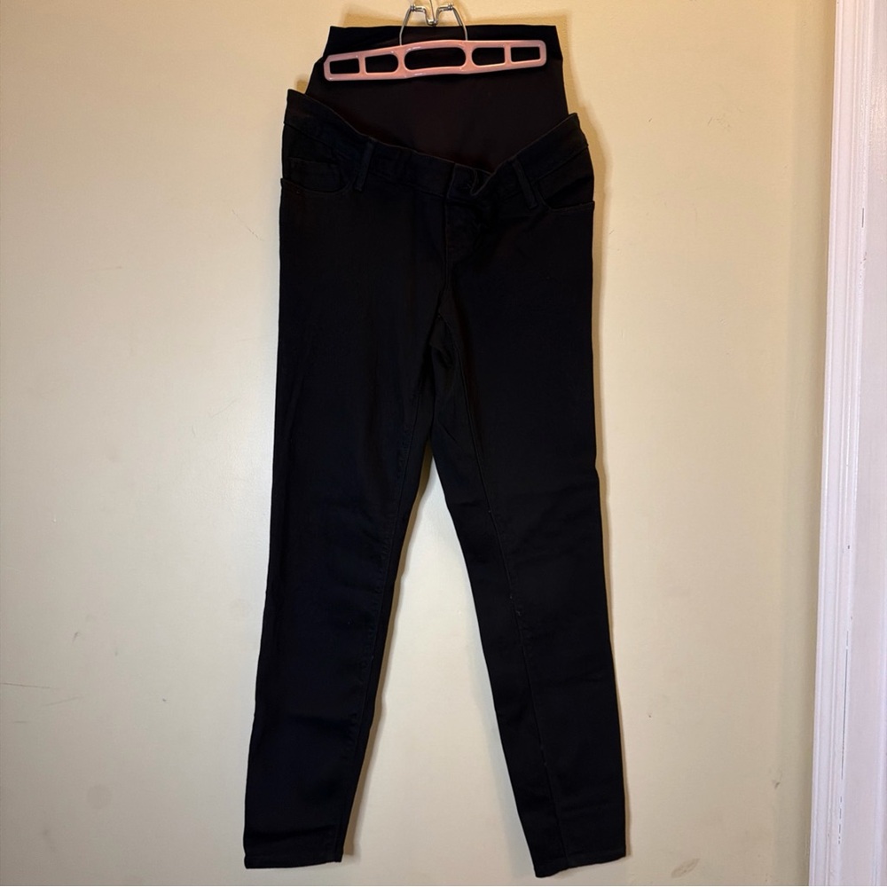 Old Navy Rockstar Jeans Womens 8 Long High Rise Super Skinny black Stretch NWT